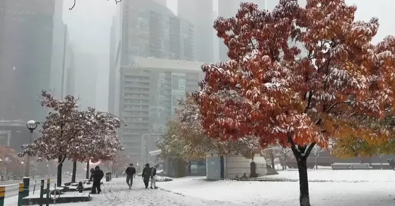 তীব্র শীত-তুষারপাতে ঢেকে গেছে কানাডার রাস্তাঘাট